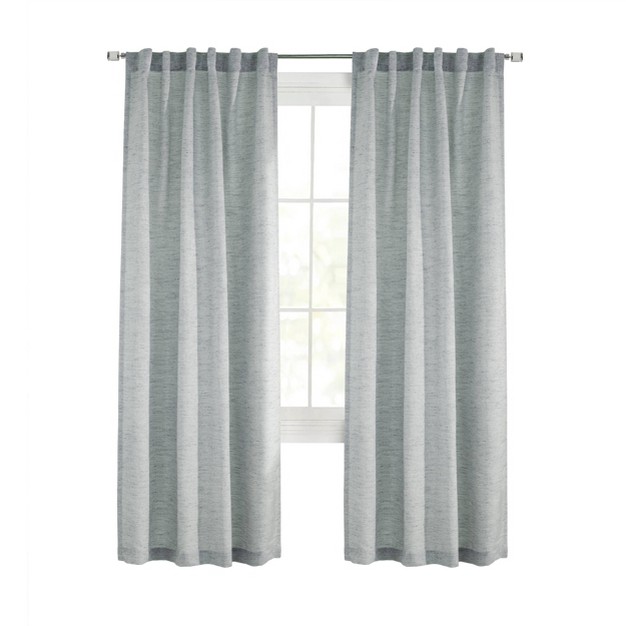 Gladstone Light Filtering Back Tab Curtain Panel Blue Habitat