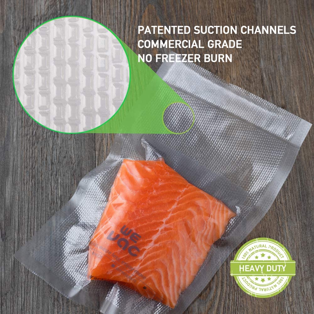 Wevac Vacuum Sealer Bags 8x16' Rolls 3 pack for Food Saver