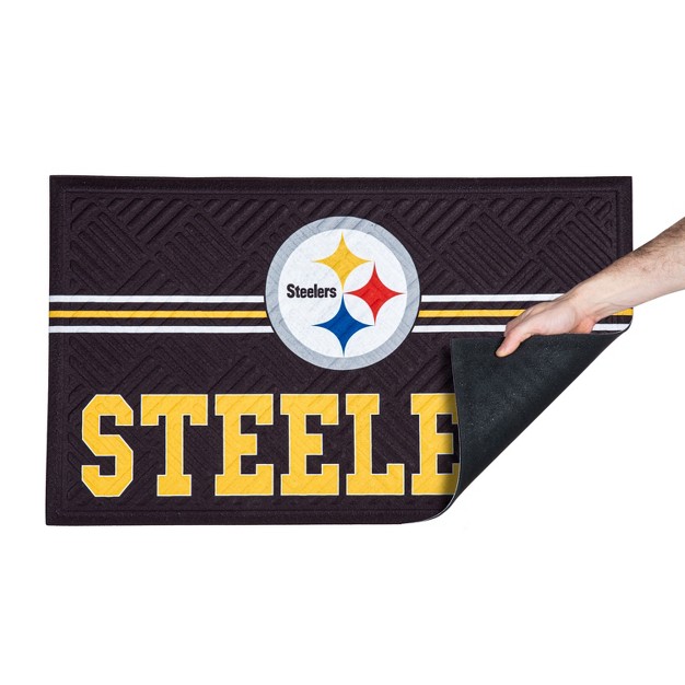 Embossed Mat Cross Hatch Pittsburgh Steelers