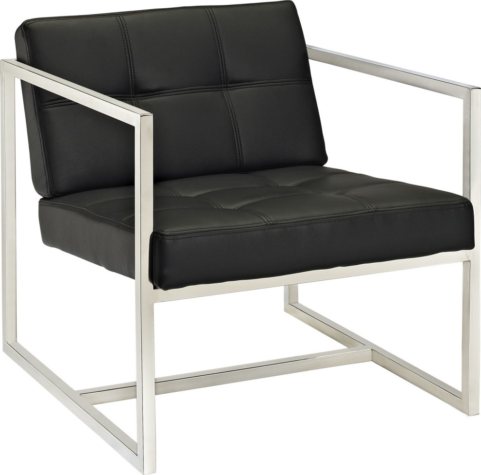 Frome Vinyl Lounge Chair   Contemporary   Armchairs And Accent Chairs   by HedgeApple  Houzz