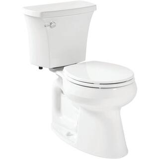 KOHLER Highline Arc the Complete Solution 2-Piece 1.28 GPF Single Flush Round-Front Toilet in White Seat Included (6-Pack) K-78253-6-0