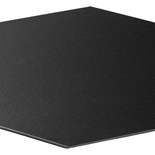 Lucida Surfaces BaseCore HEX Black 12 MIL x 5.75 in. W Waterproof Peel and Stick Vinyl Plank Flooring (21.5sqftcase) BC-933H