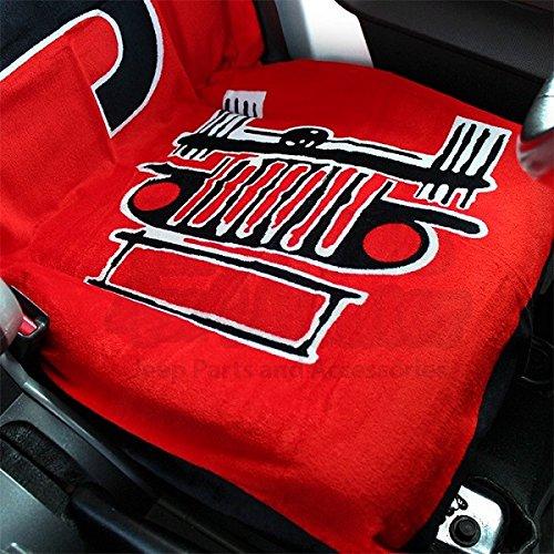 Seat Armour T2G100R Universal Fit Jeep Towel-2-Go Seat Protector - Red