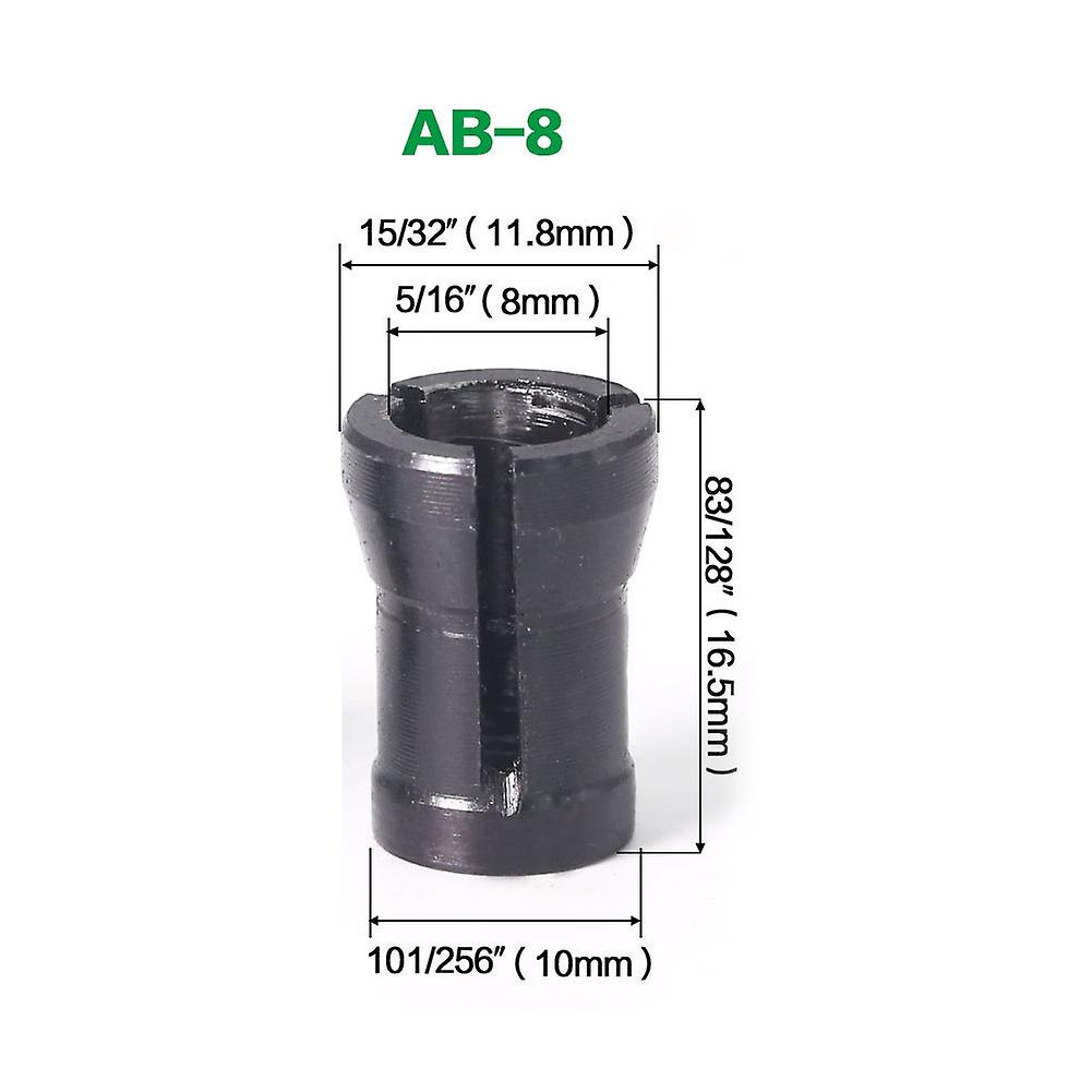 6/ 6.35/ 8mm Shank Collet Chuck Router Bit Collet Engraving Useful Practical