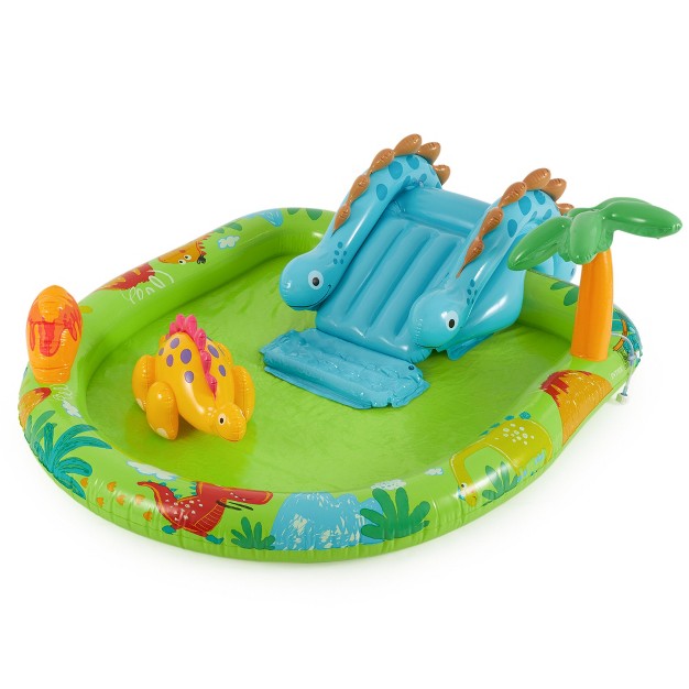 Intex 57166ep Little Dino Dinosaur Themed Inflatable Backyard Pool Play Center