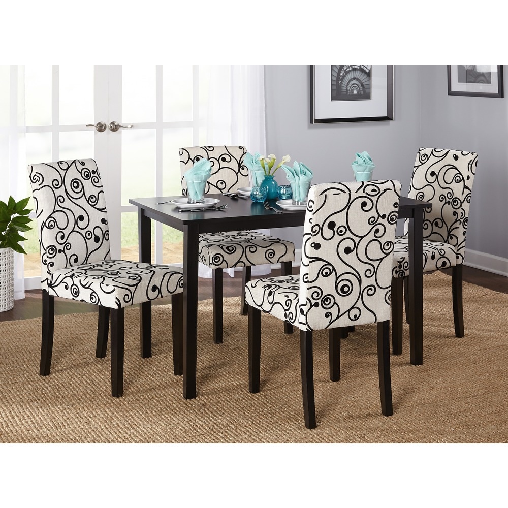 Simple Living Sophia 5 piece Parson Cream Dining Set