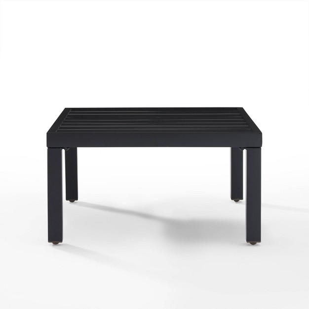 Piermont Outdoor Metal Sectional Side Table Matte Black Crosley