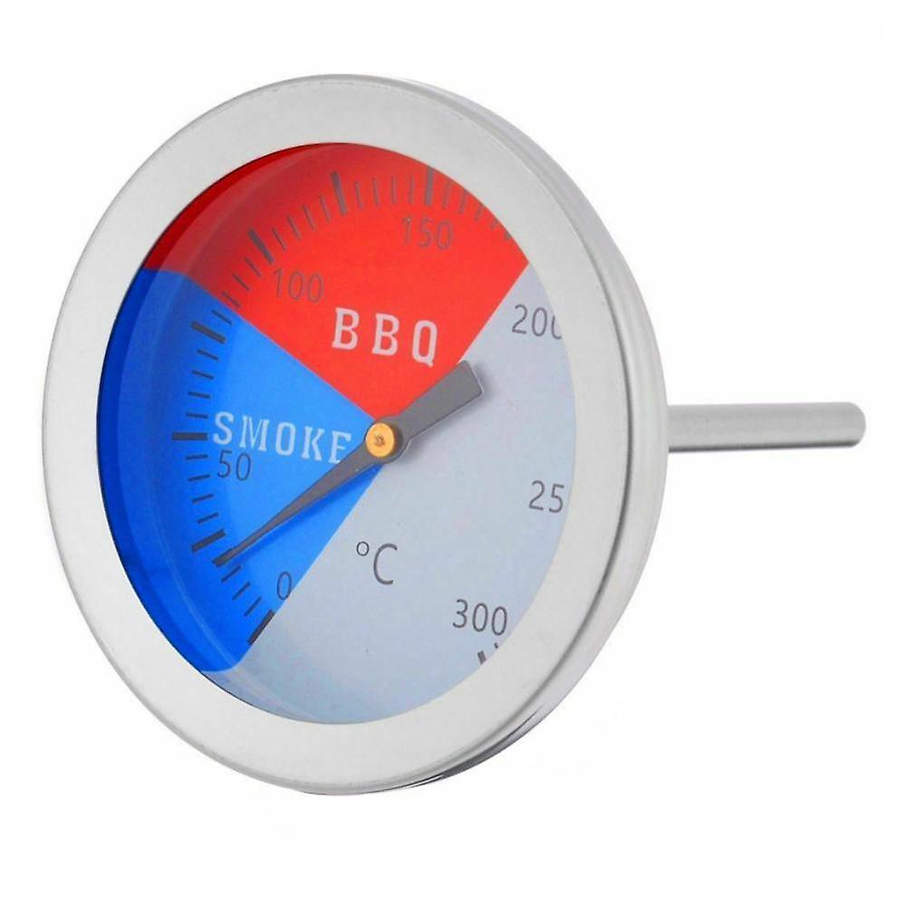 Steel Barbecue 300 Degrees Thermometer Bbq Smoke Grill Oven Temperature Gauge Outdoor Camp Tool