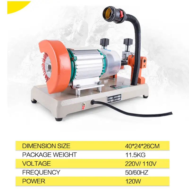 Slsy 110V Key Duplicating Cutting Machine， for 5 Types Models， Hand-Driven/ Automatic Duplicator Copy Machine Cutter Cutting Machine， 120W