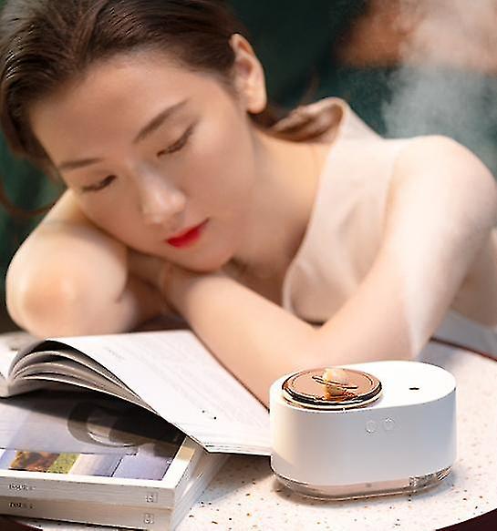 Rotary Planet Humidifier， Usb Desktop Car Mini Humidifier， Purifying Humidifier， Moisture Light， White