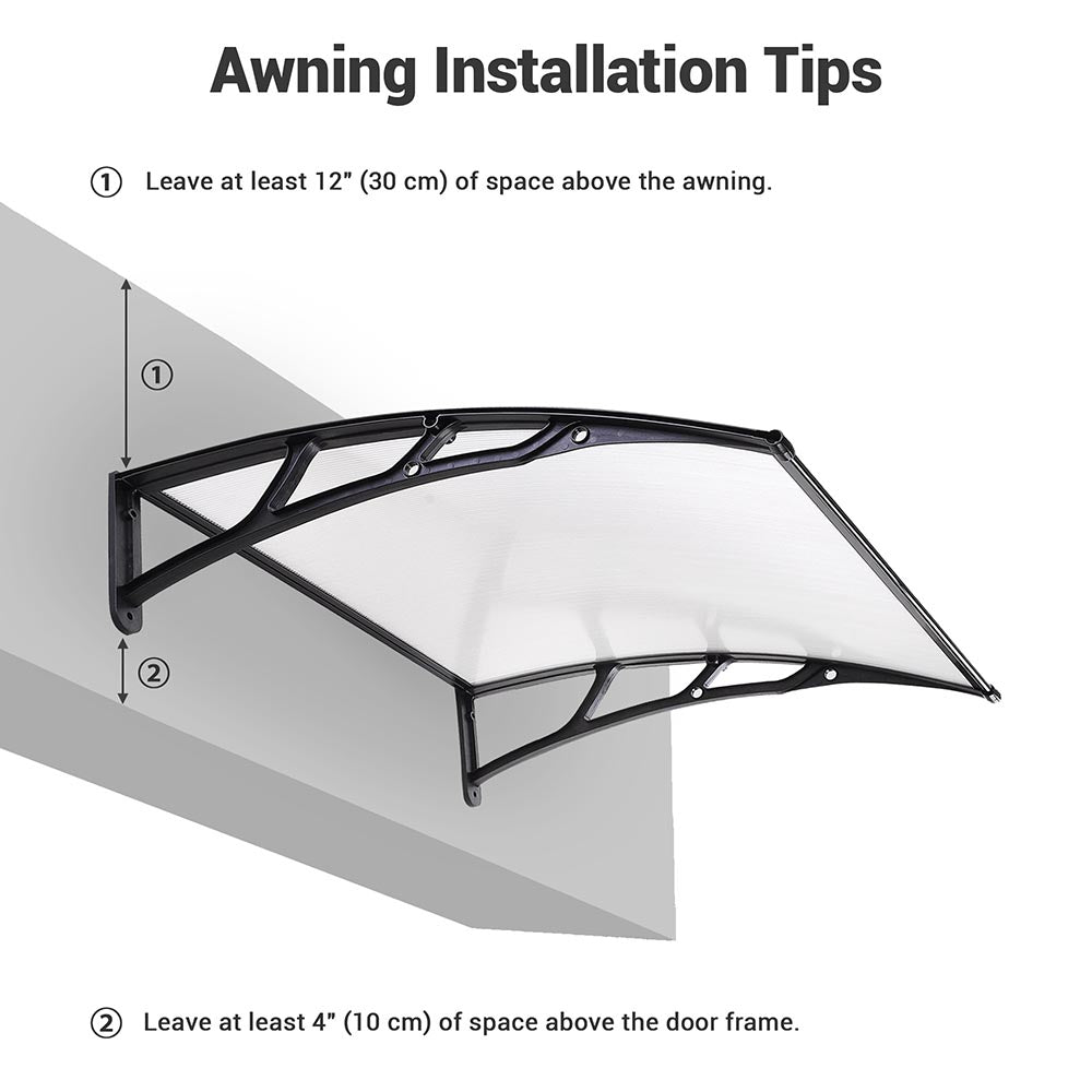 Yescom Door & Window Poly Awning Canopy 40