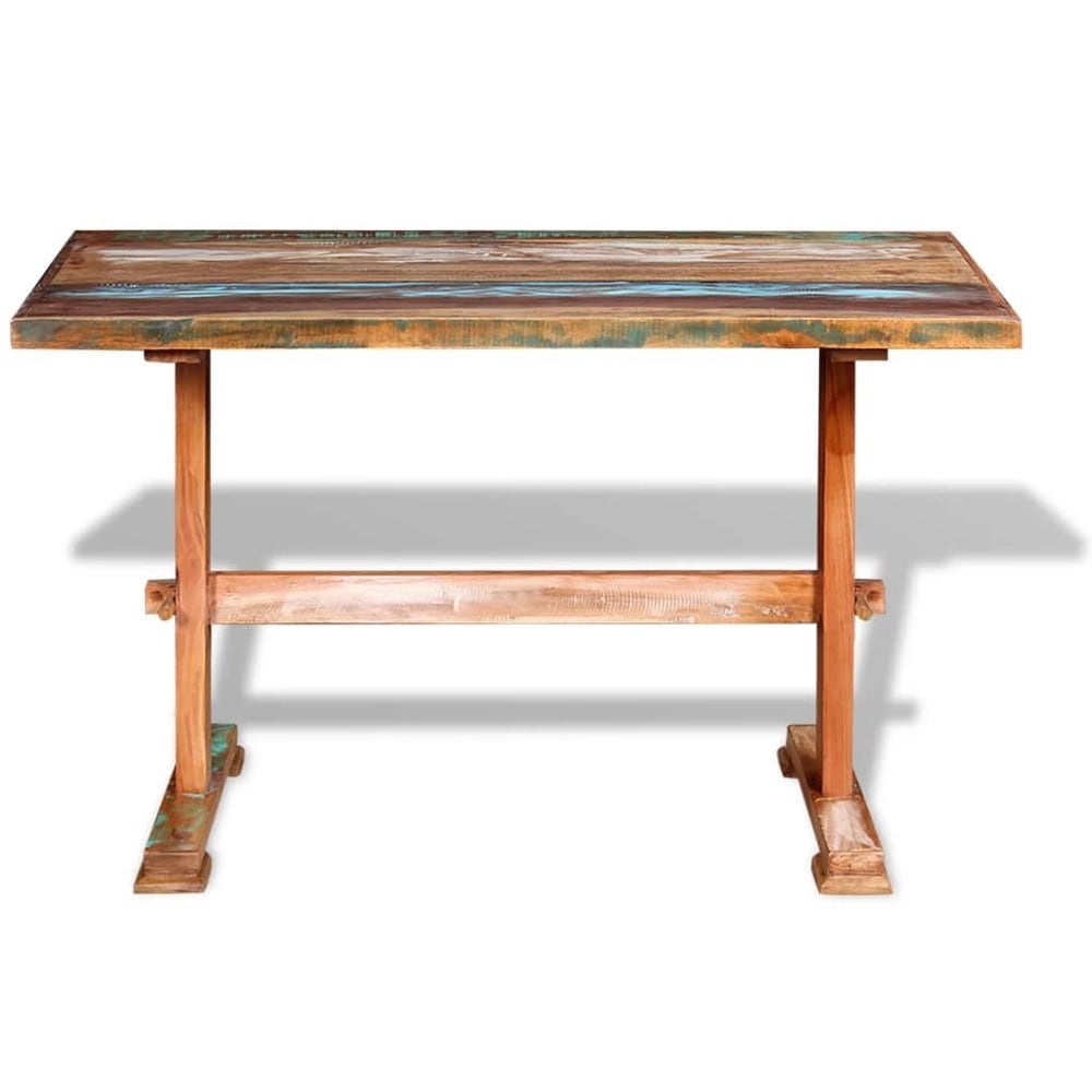 vidaXL Pedestal Dining Table Solid Reclaimed Wood 47.2\