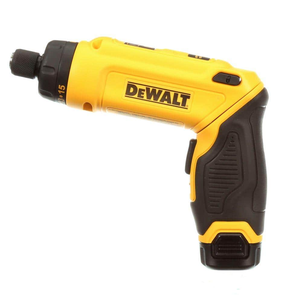 DEWALT 8V MAX Cordless Gyroscopic Screwdriver with Adjustable Handle, (2) 1.0Ah Batteries, Charger, and Bag DCF680N2