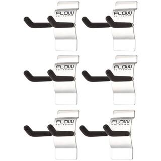 Flow Wall Silver Storage Hook (6-Pack) FSH-041-6