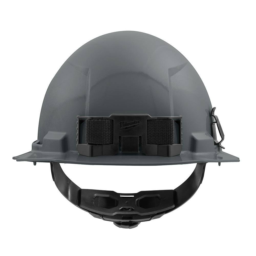 MW BOLT Gray Type 1 Class E Full Brim Non-Vented Hard Hat with 4-Point Ratcheting Suspension (10-Pack) 48-73-1115X10