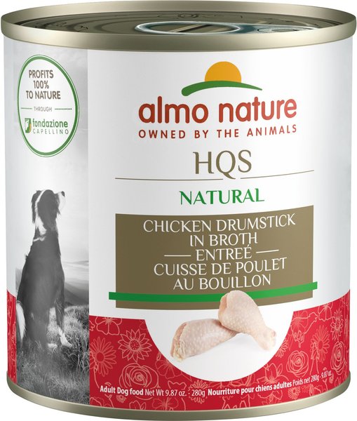 Almo Nature HQS Natural Chicken Drumstick Adult Canned Dog Food