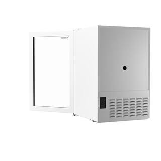 Husky 2.4 Cu. ft. 60-Can Freestanding Beverage Cooler Countertop Mini Fridge with Glass Door without Freezer (White) OSFG018-WL