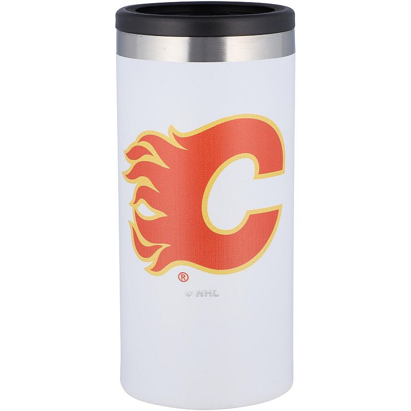 Calgary Flames Team Logo 12oz. Slim Can Holder