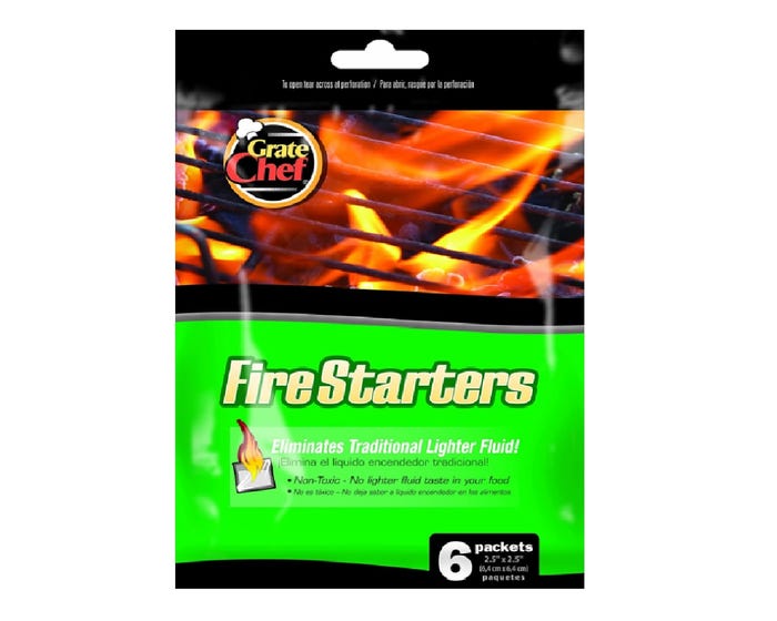 Grate Chef Fire Starters， 6-Pack - 601 1000