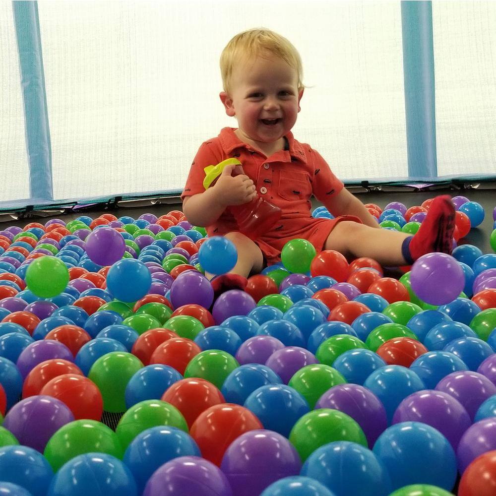 Upper Bounce Machrus Upper Bounce Crush Proof Plastic Trampoline Pit Balls in Mixed Colors (500Pack) UB-TB-500-M