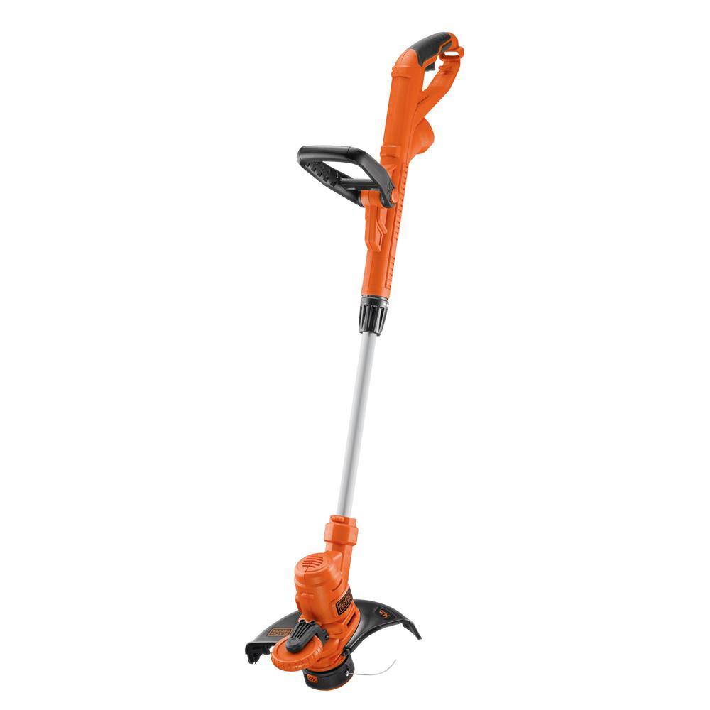 BLACK+DECKER 14 in. 6.5 AMP Corded Electric Single Line 2-in-1 String Trimmer  Lawn Edger with Automatic Feed and POWERDRIVE GH900