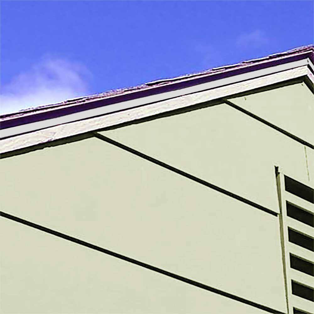 Gibraltar Building Products 2-38 in. x 1 in. x 10 ft. Galvanized Steel Eave Drip Flashing 01840R