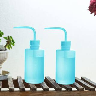 Squeeze Watering Can 250 ml Blue Plastic Bottle Squeeze Watering Can for Indoor And Outdoor Plant Watering (2-Pieces) B0914WS9SN