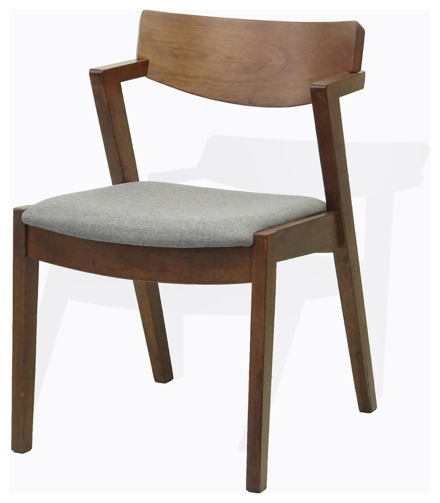 Modern Armchairs  Solid Wood  Medium Brown   Midcentury   Dining Chairs   by RattanUSA  Houzz