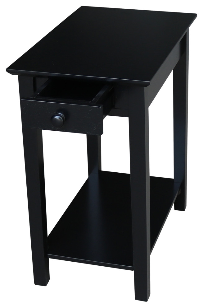 Narrow End Table   Transitional   Side Tables And End Tables   by International Concepts  Houzz