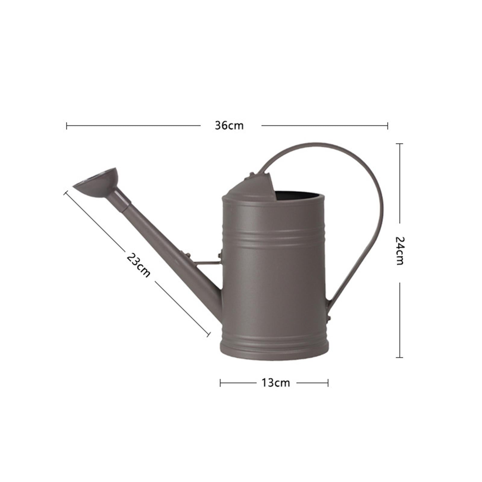 Watering Can with Detachable Sprinkle Head 1.8L Plant Watering Can Small Long Spout Watering Can for Garden Plants Gardening Brown