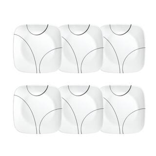 Corelle Simple Lines Vitrelle 6-Piece Contemporary Simple Lines Glass Dinnerware Set (Service for 6) 1107744