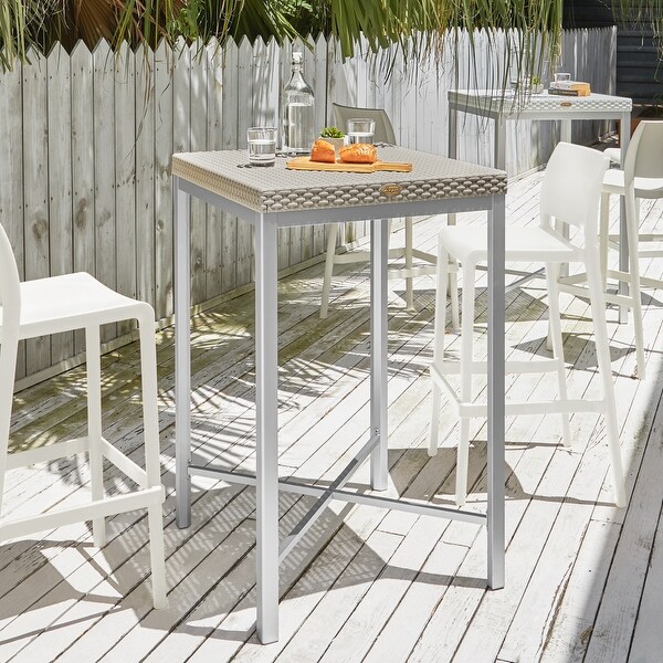 Russ Resin AllWeather Bar Table with Aluminum Legs