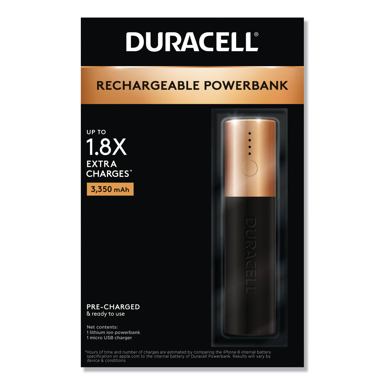 Rechargeable 3 by Duracellandreg; DURDMLIONPB1