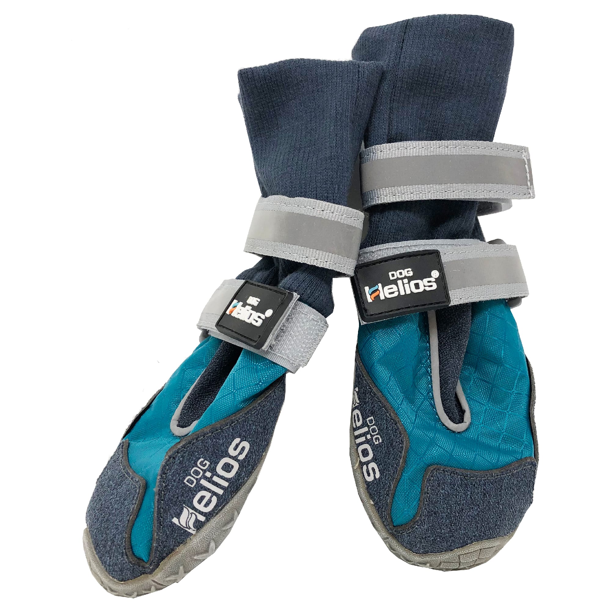 DOG HELIOS Blue 'Traverse' Premium Grip High-Ankle Outdoor Dog Boots， X-Small