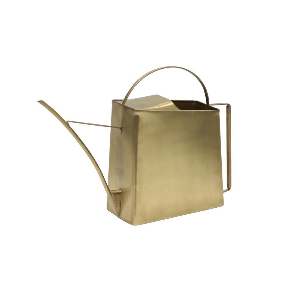 ACHLA DESIGNS 13 in. L Brushed Finished Solid Brass Elegant Modern Windowsill Watering Can WC-08