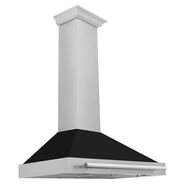 ZLINE DuraSnow Stainless Steel Range Hood with Stainless Steel Handle