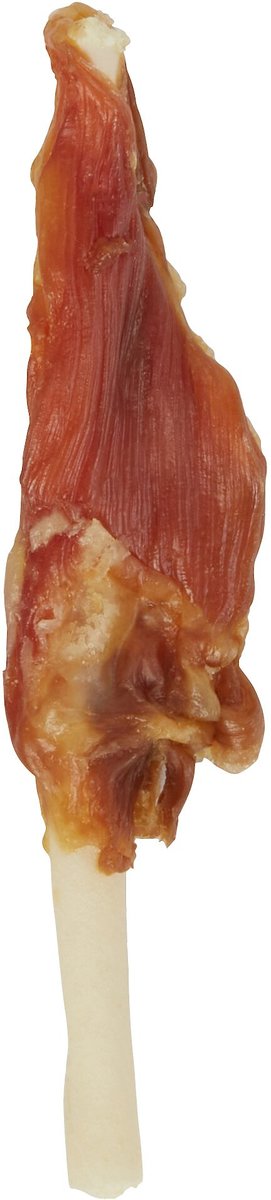 Bones and Chews Chicken Wrapped Rawhide Skewer Dog Treats， 1-lb