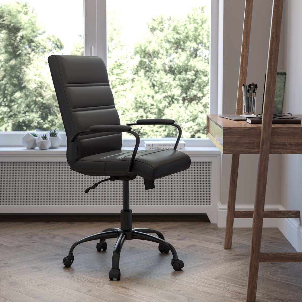 Mid back LeatherSoft Executive Swivel Office Chair