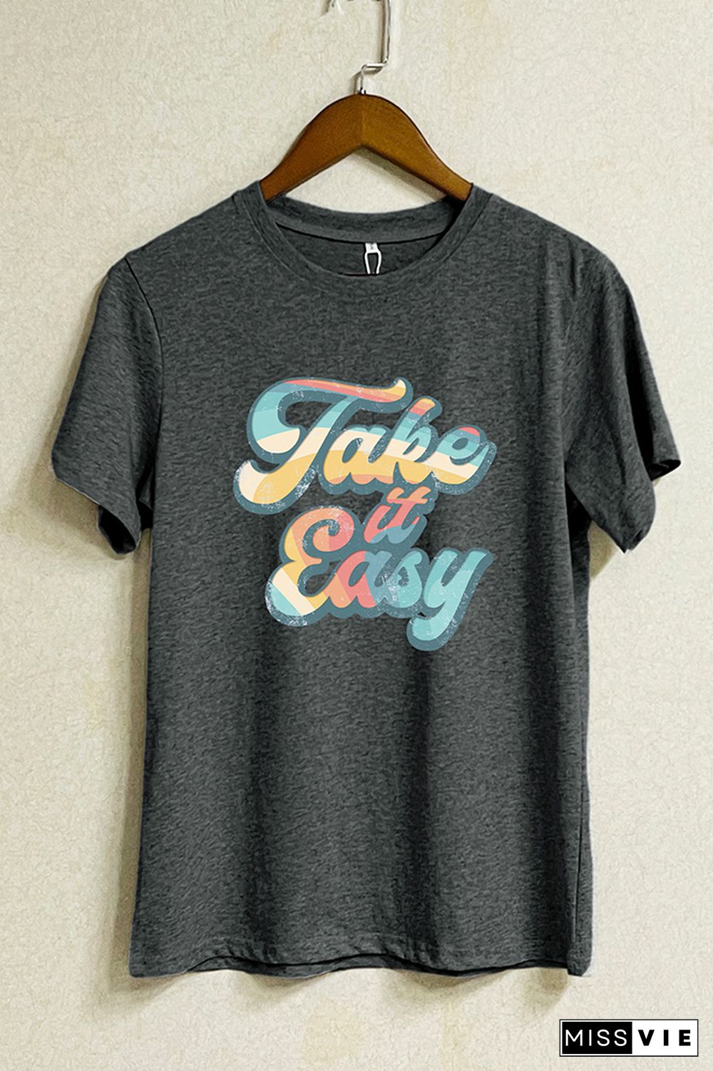 Take It Easy Graphic T-Shirt Wholesale