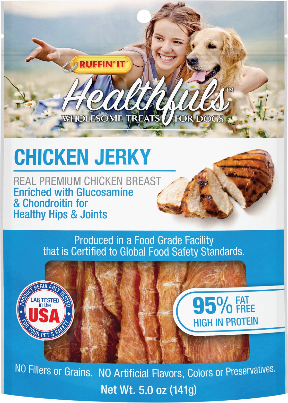 Ruffinand#039 it Healthfuls Chicken Tenders Dog Treat 5 Oz.