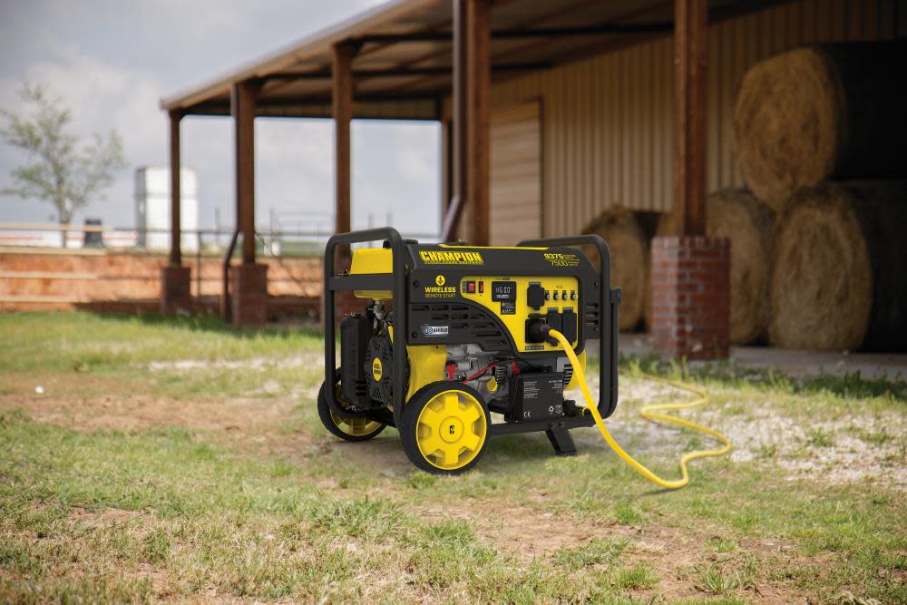 Champion 7500-Watt Portable Generator with Wireless Remote Start with CO Shield ;