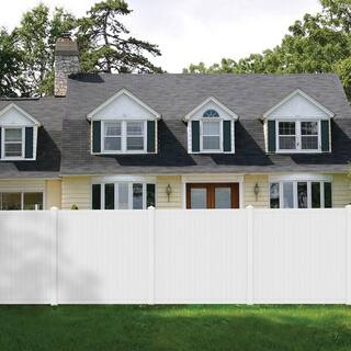 Veranda Somerset 6 ft. H x 6 ft. W White Vinyl Privacy Fence Panel 128009