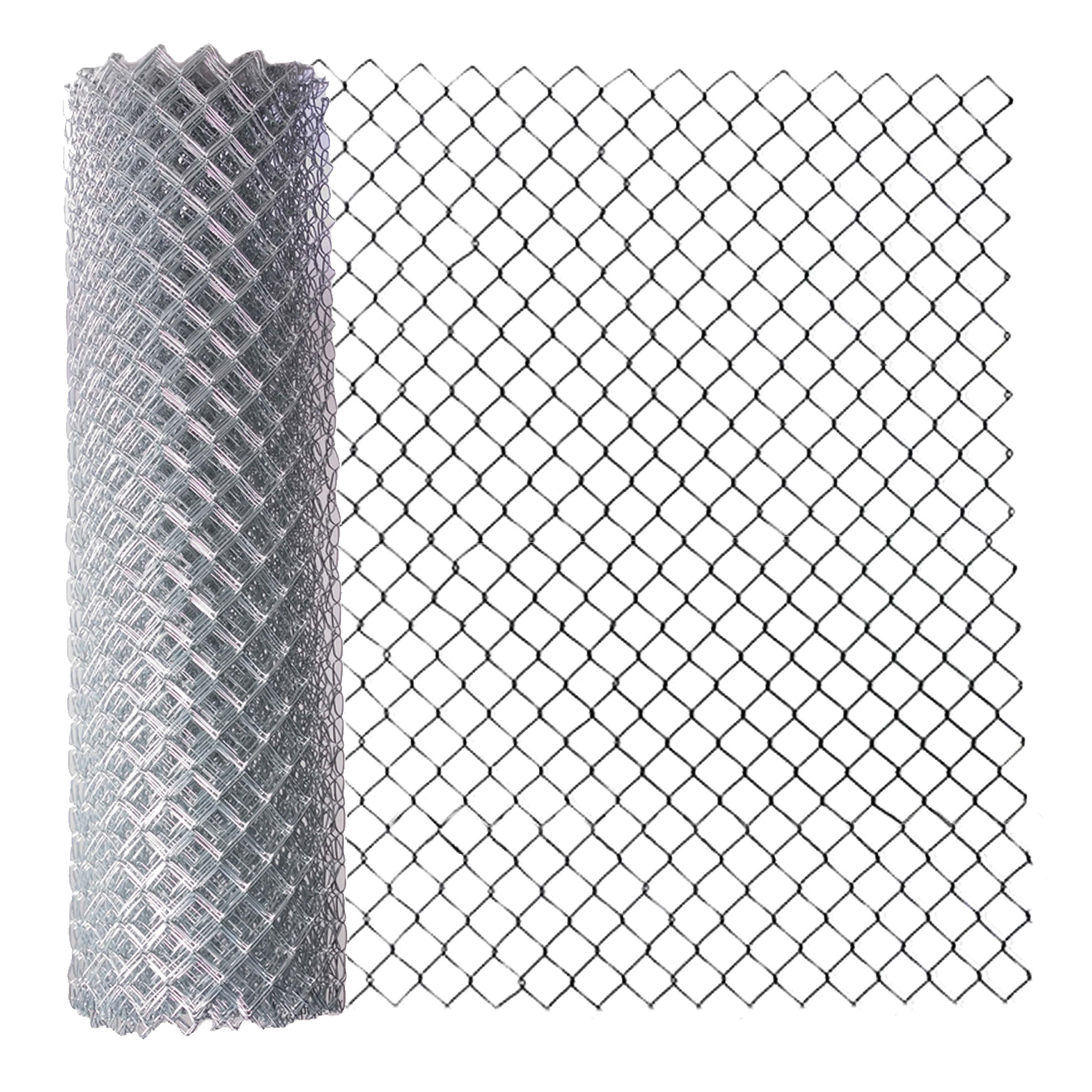 ALEKO KITCLF6X50 Galvanized Steel 6 x 50 ft. Chain Link Fence Complete Kit