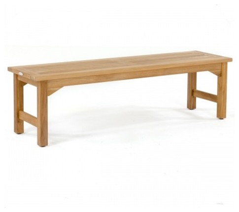 5  x27Backless Bench   Transitional   Outdoor Benches   by Westminster Teak  Houzz