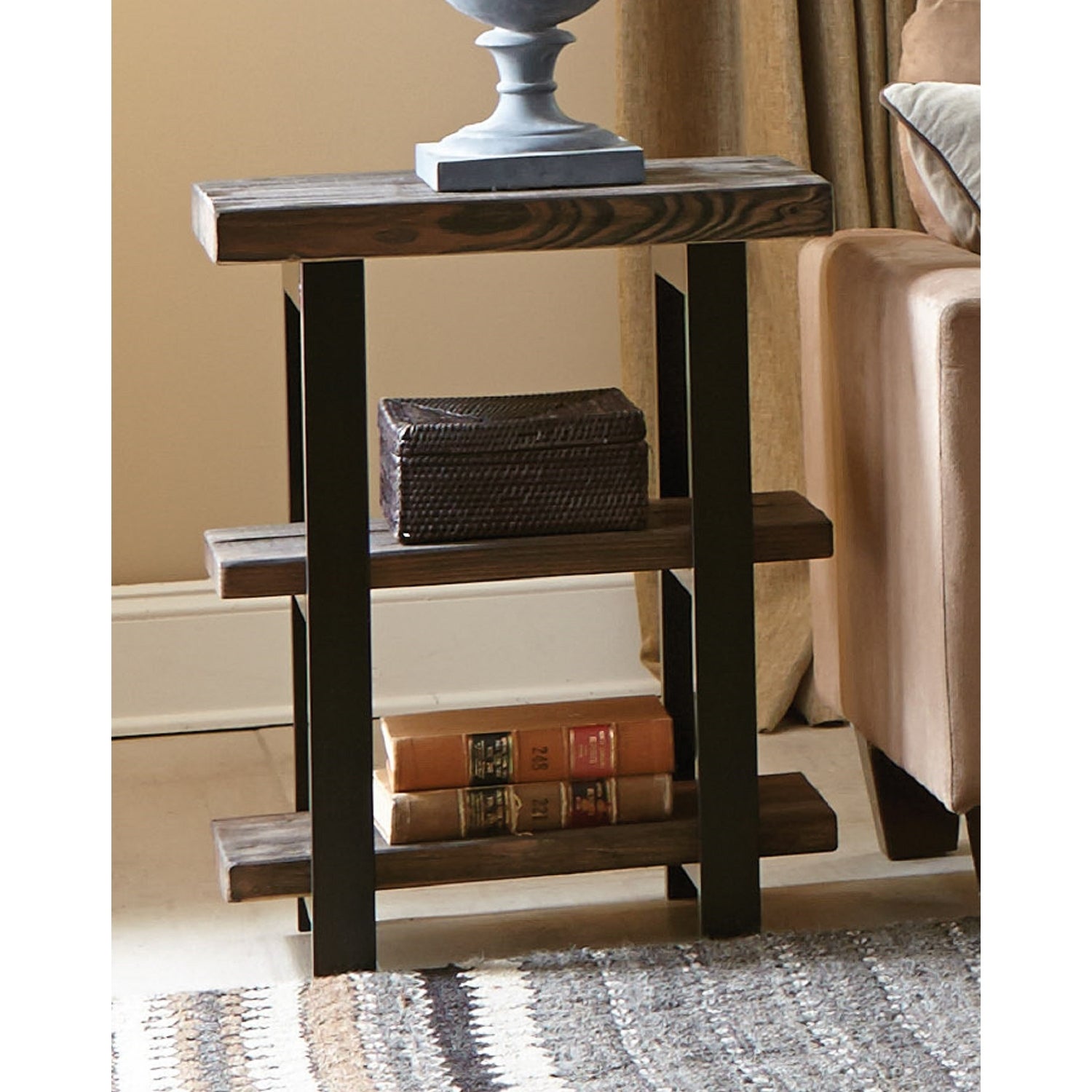 Carbon Loft Lawrence 2-shelf Rustic End Table