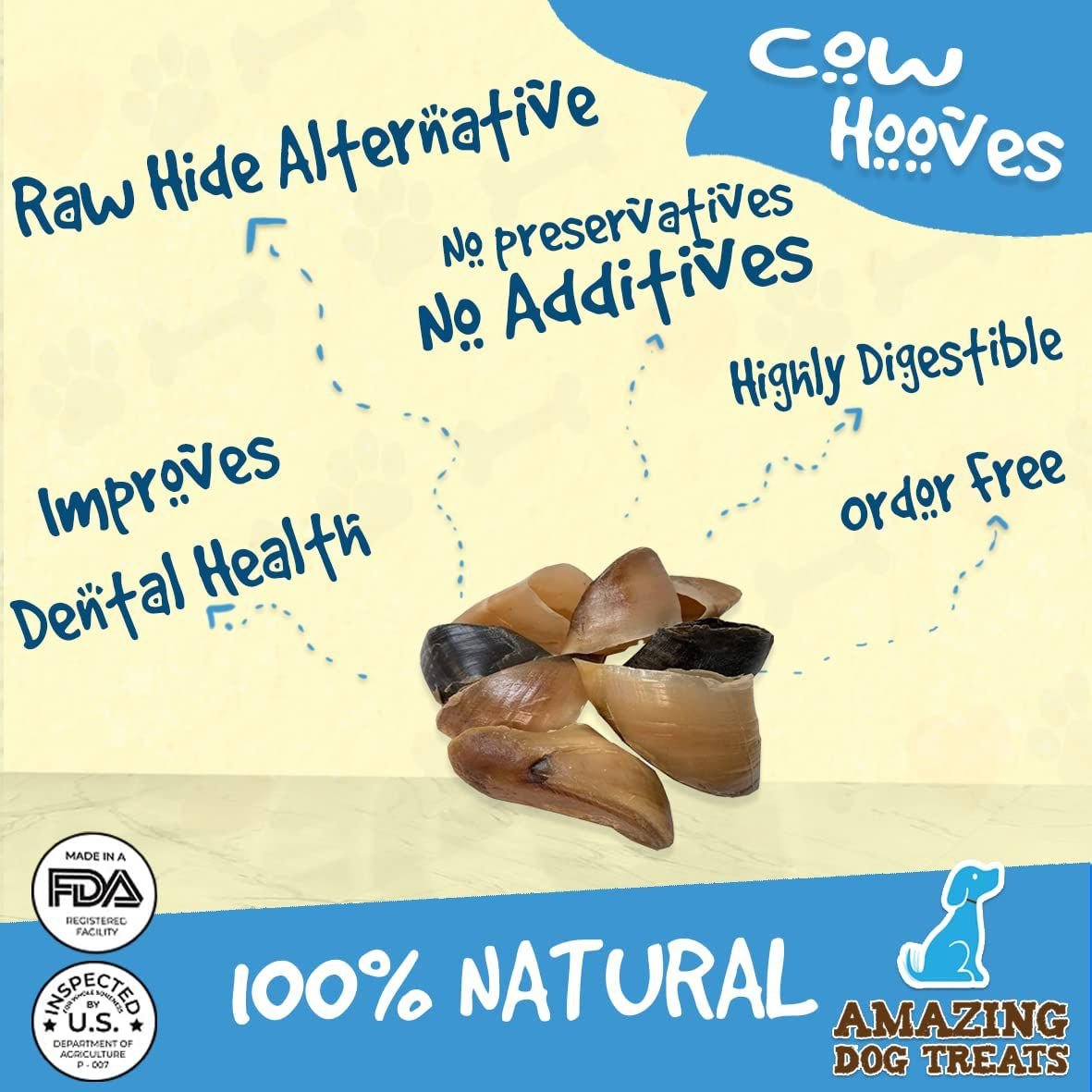 Amazing Dog Treats Cow Hooves Dog Treats