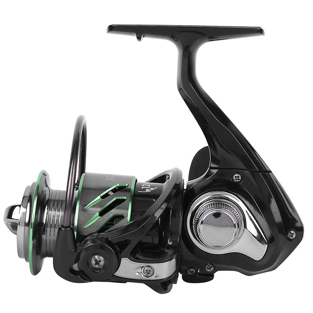 Jk1000 Metal Alloy Body Engineering Plastics Shell Black Spinning Fishing Reel 9+1 Bearing Fish Wheel For Freshwater Seawaterjk1000 Fishing Reel