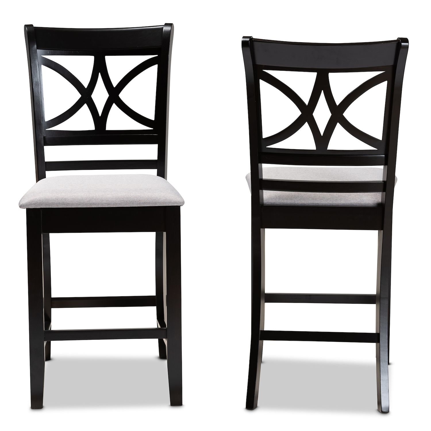 Baxton Studio Chandler Counter Stool 2-piece Set