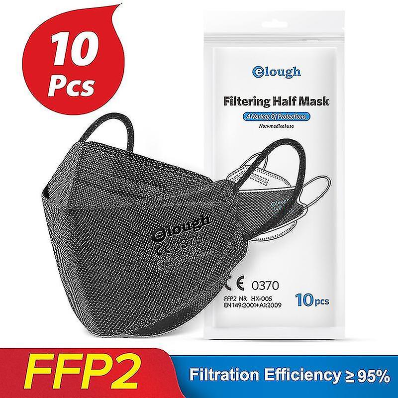 30pcs Ffp2 Kn95 Mask Protection Mask 4 Layers Protective Mask Anti Dust Pollution Face Mask