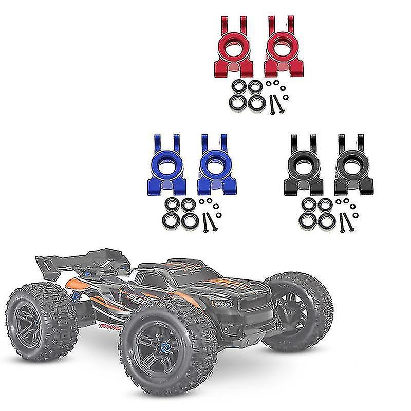 Aluminum Rear Stub Axle Carriers With Bearing 9552 For 1/8 Sledge 95076-4 Rc Car Upgrades Parts，bla